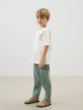 Boys' Printed Crew Neck T-Shirt