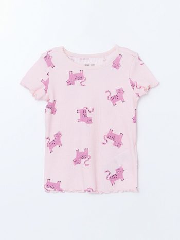 Mary Cat Print Girls' Baby Pajama Set