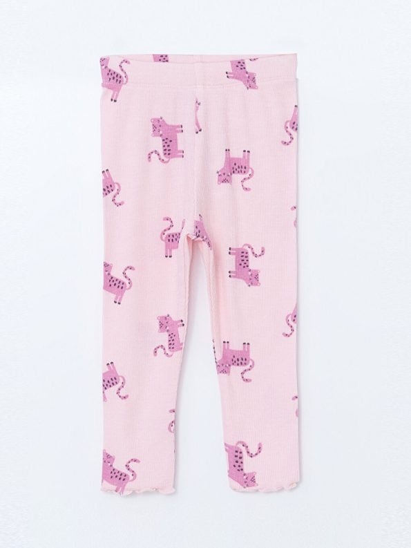 Mary Cat Print Girls' Baby Pajama Set