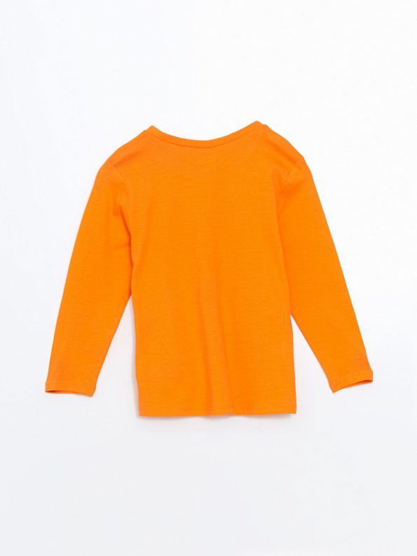 Boys' Printed Crew Neck Sweatshirt and Jogger Set