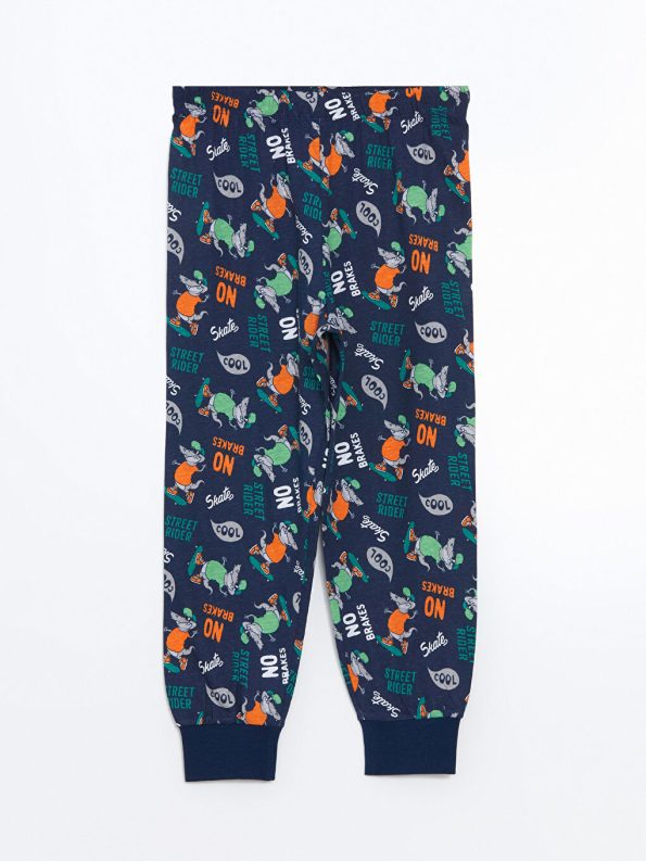 Boys' Printed Crew Neck Sweatshirt and Jogger Set