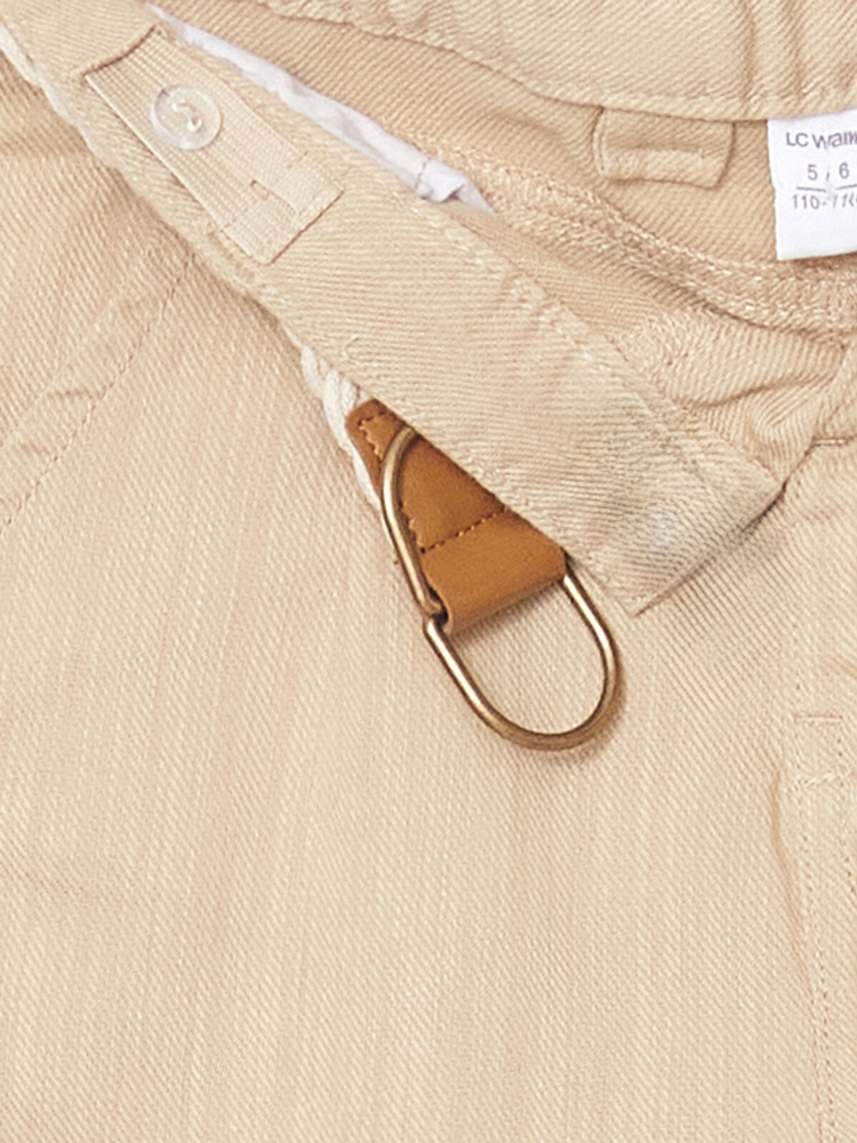l_20251-s58290z1-fku_a1.jpg LCW Kids Beige Adjustable Waist Gabardine Boys' Trousers