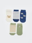 Boys' Baby Sock Booties Set of 5