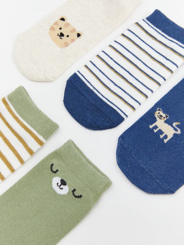 Boys' Baby Sock Booties Set of 5