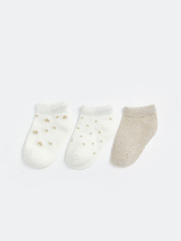 Floral Baby Girl Bootie Socks Set of 5