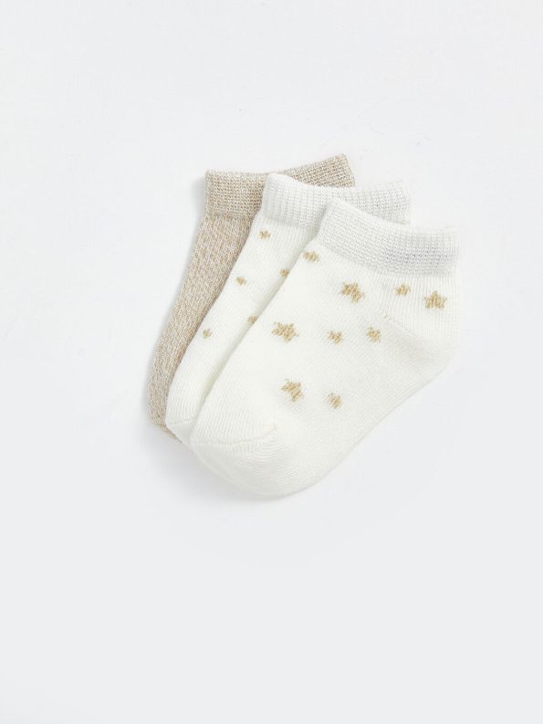 Floral Baby Girl Bootie Socks Set of 5