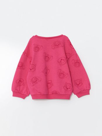LCW Kids Fuchsia Paw Patrol Printed Girls Sweatshirt
