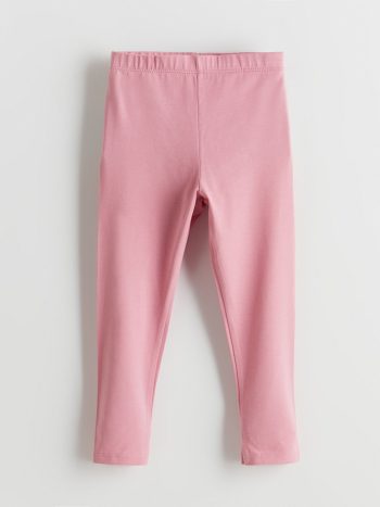 LCW Kids Pink Elastic Waist Leggings for Girls - Set of 2