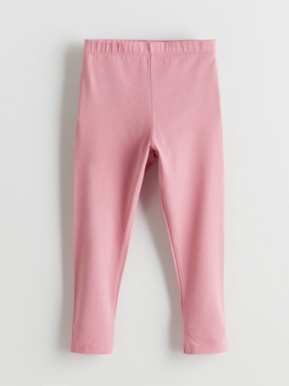 LCW Kids Pink Elastic Waist Leggings for Girls - Set of 2