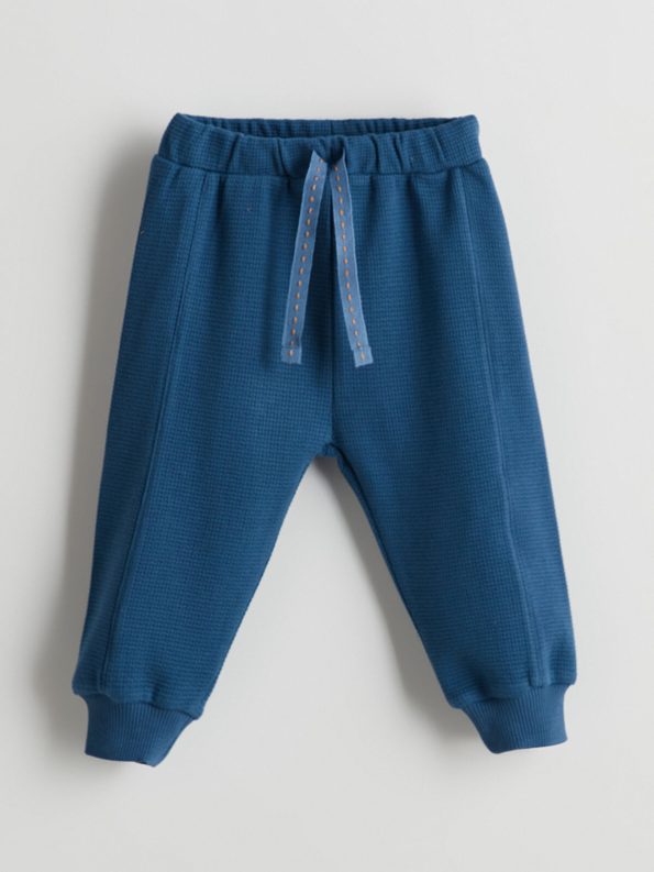 LCW Baby Beige Elastic Waist Basic Sweatpants Set