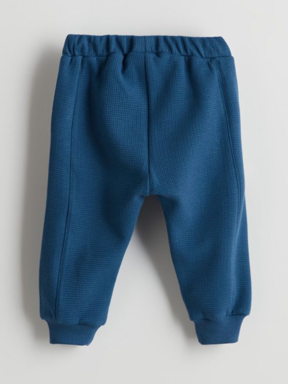 LCW Baby Beige Elastic Waist Basic Sweatpants Set