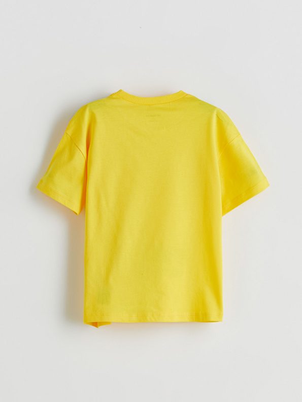 LCW Kids Yellow Pokemon Printed Boys T-Shirt Set