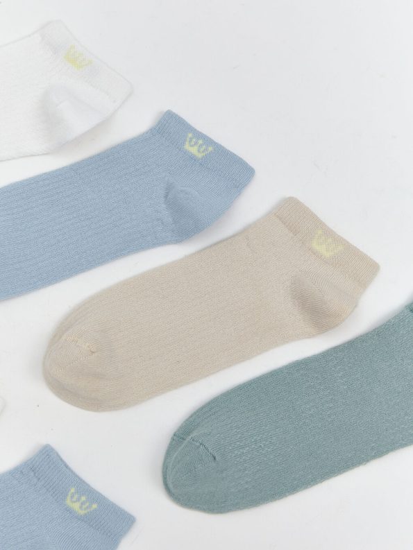 Basic Boys' Ankle Socks Set of 7