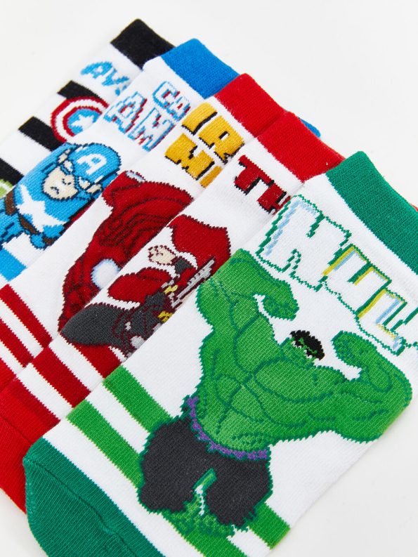 Patterned Boys' Ankle Socks Set of 5