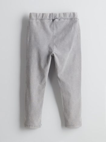 LCW Kids Gray Elastic Waist Leggings for Girls