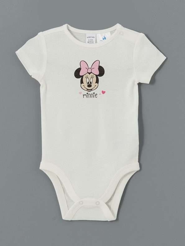 Printed Crew Neck Baby Girl Jumpsuit