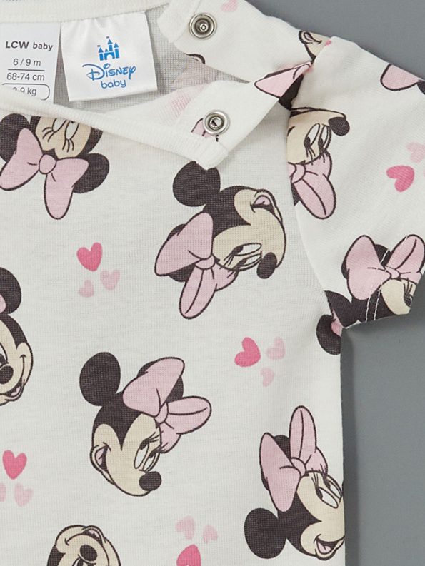 Printed Crew Neck Baby Girl Jumpsuit