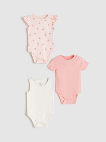 Minnie Mouse Printed Baby Girl Bodysuit and Leggings Set