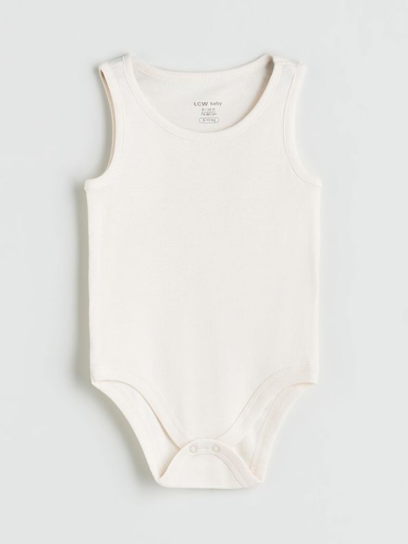 LCW Baby Pink Bicycle Neck Girl's Bodysuit Set