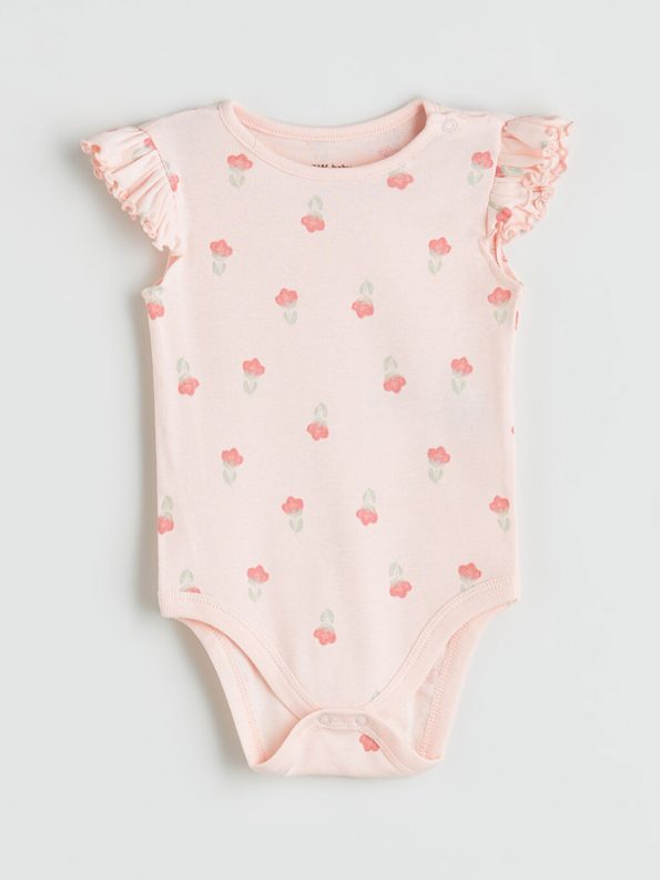 Minnie Mouse Printed Baby Girl Bodysuit and Leggings Set