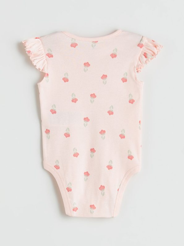 Minnie Mouse Printed Baby Girl Bodysuit and Leggings Set