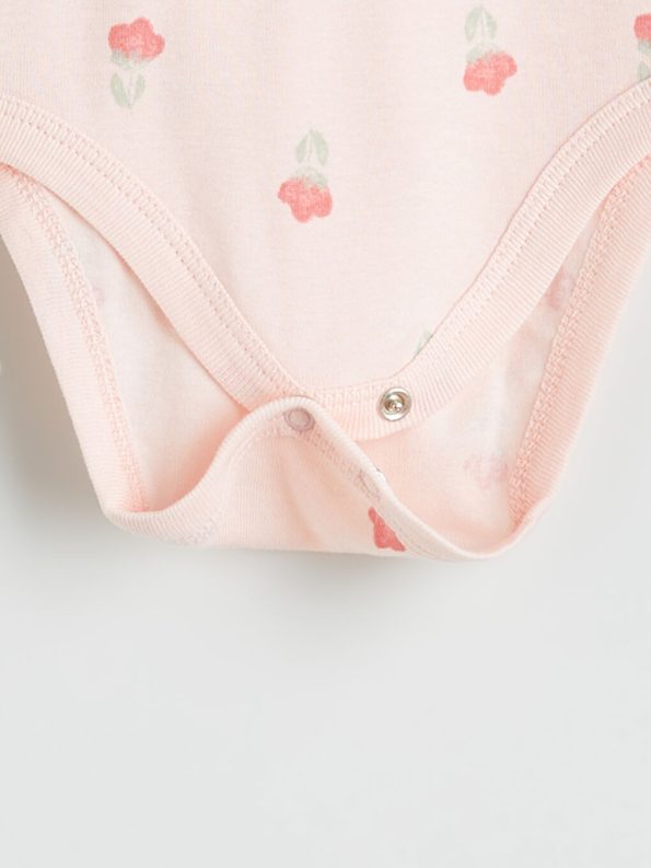 Minnie Mouse Printed Baby Girl Bodysuit and Leggings Set