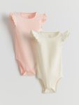 Girls' Short Sleeve Cotton Jumpsuit