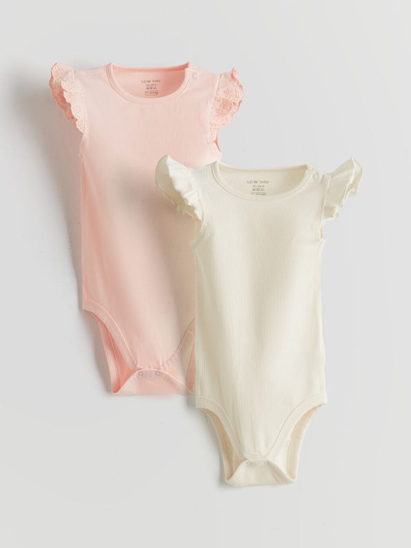 Girls' Short Sleeve Cotton Jumpsuit