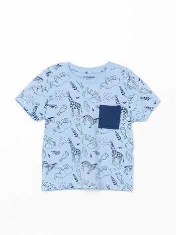 LCW Kids Blue Short Sleeve Boys Pajama Set
