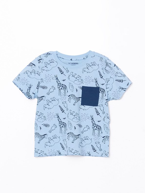 LCW Kids Blue Short Sleeve Boys Pajama Set