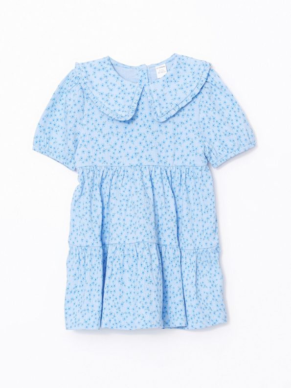 LCW Kids Blue Peter Pan Collar Dress