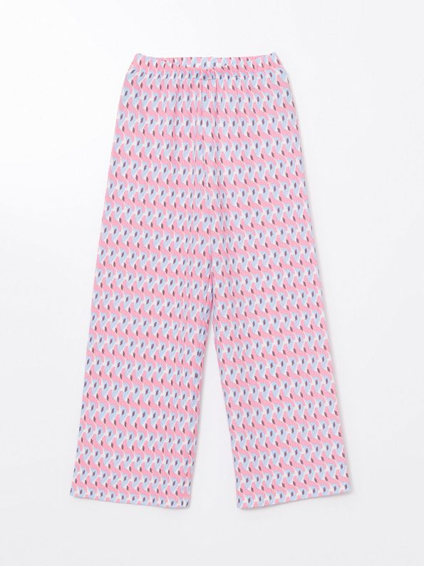 LCW Kids Pink Elastic Waist Girls' Pants