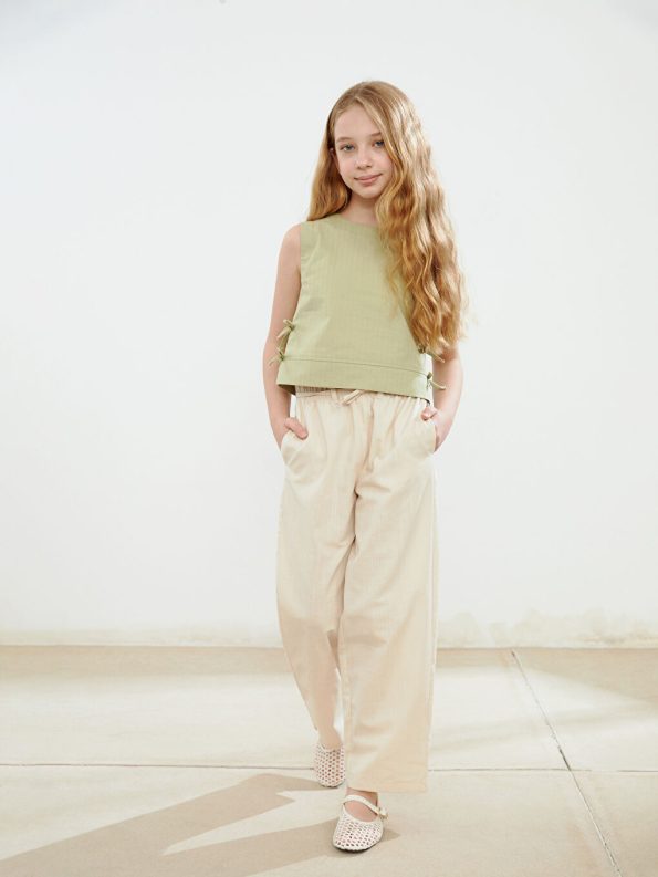 Girls' Elastic Waist Pants