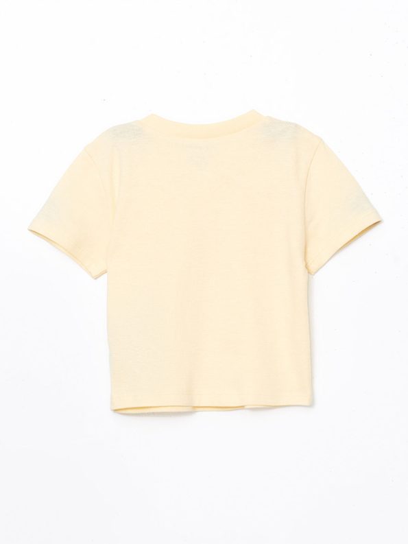 LCW Baby Yellow Buttoned Boys' T-Shirt and Sweatpants Set