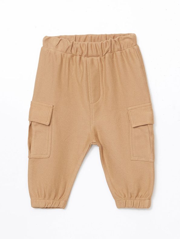 LCW Baby Yellow Buttoned Boys' T-Shirt and Sweatpants Set