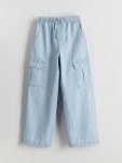 LCW Kids Indigo Girls Cargo Jean Pants