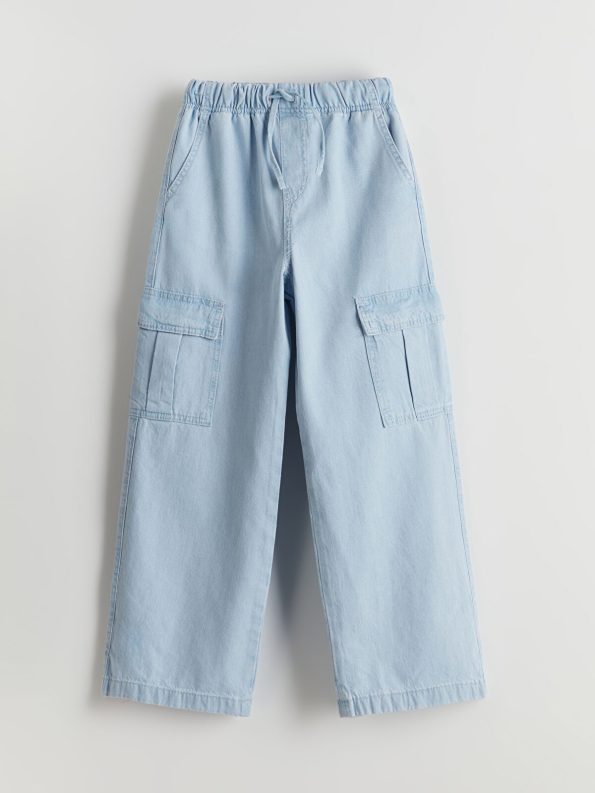 LCW Kids Indigo Girls Cargo Jean Pants