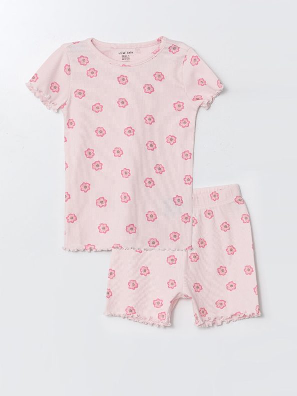 Bicycle Neck Girl Baby Romper Set