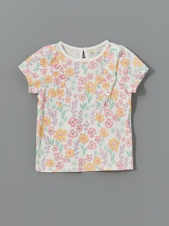 Daisy Duck Printed Girls' Baby T-Shirt and Sweatpants Set