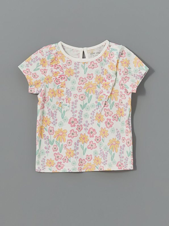 Daisy Duck Printed Girls' Baby T-Shirt and Sweatpants Set