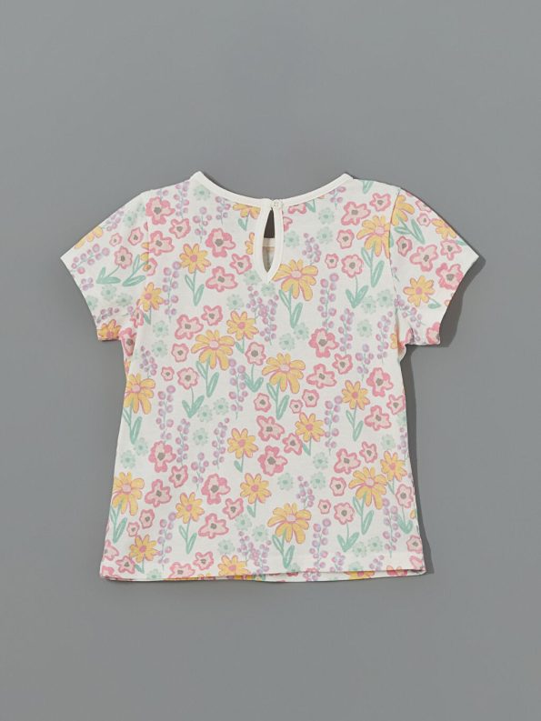 Daisy Duck Printed Girls' Baby T-Shirt and Sweatpants Set