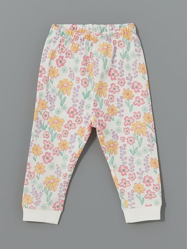 Daisy Duck Printed Girls' Baby T-Shirt and Sweatpants Set