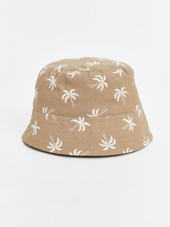 LCW Baby Brown Patterned Boys' Bucket Hat