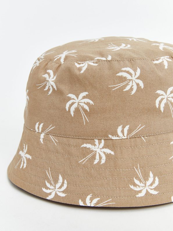 LCW Baby Brown Patterned Boys' Bucket Hat