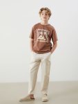 Standard Fit Linen Blend Boys' Pants