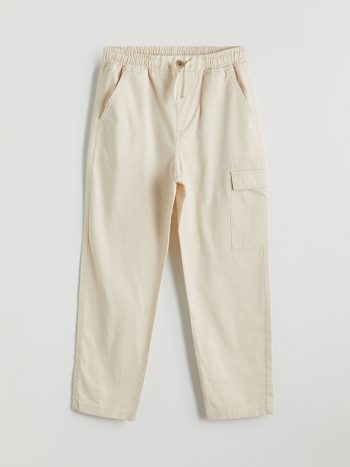 Standard Fit Linen Blend Boys' Pants