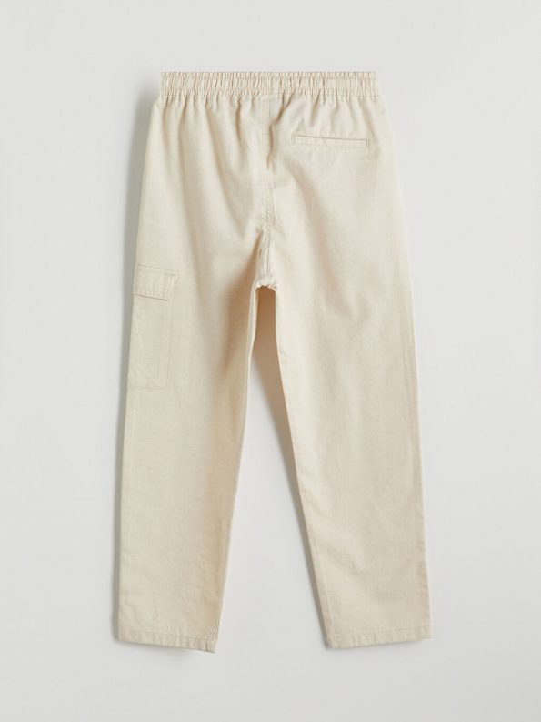 Standard Fit Linen Blend Boys' Pants
