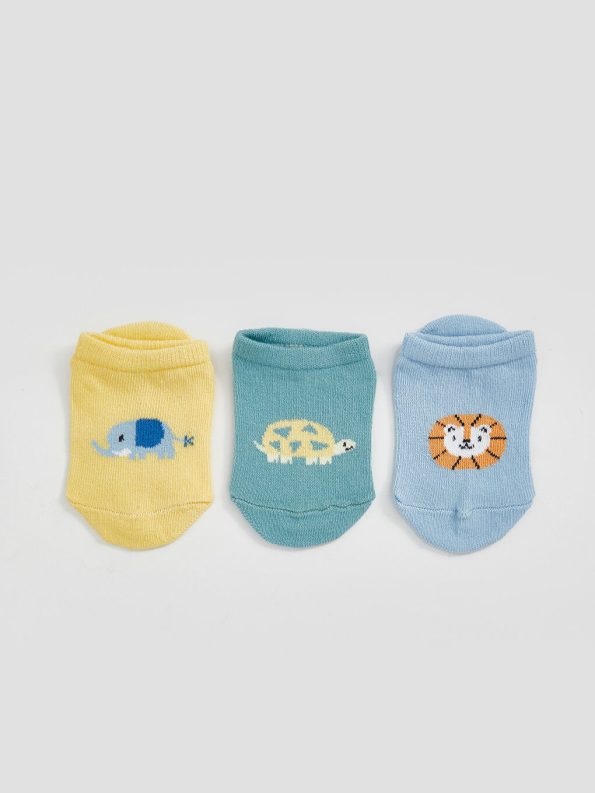 Boys' Baby Sock Booties Set of 5