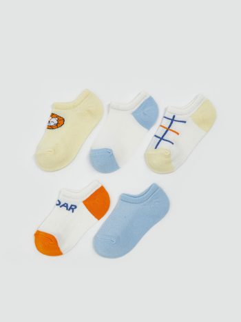 Printed Boys' Baby Socks Set of 5