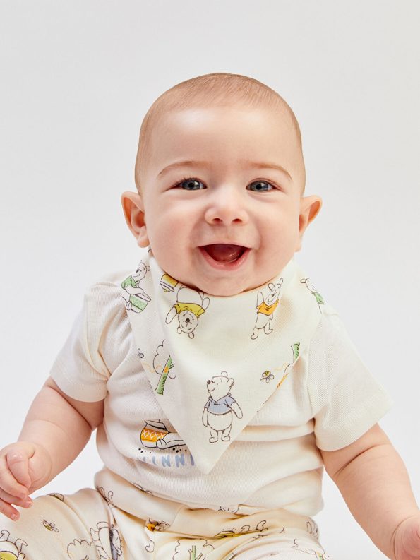 LCW Baby Ecru Winnie The Pooh Printed Baby Hospital Set
